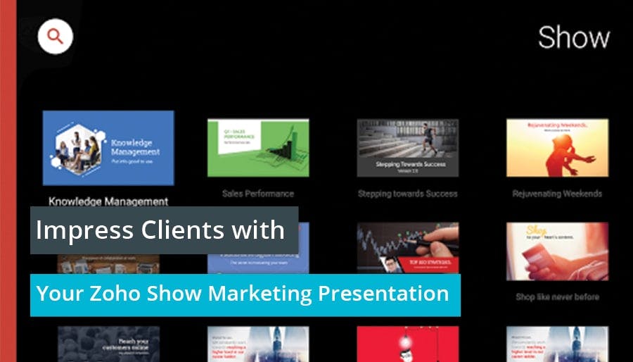 Impress Clients with Your Zoho Show Marketing Presentation